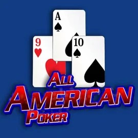 All American Poker casino game by RTG (Reel Time Gaming) – featured logo at Blazing Wildz Casino