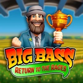 Big Bass Return to the Races logo by Pragmatic Play at Blazing Wildz Casino