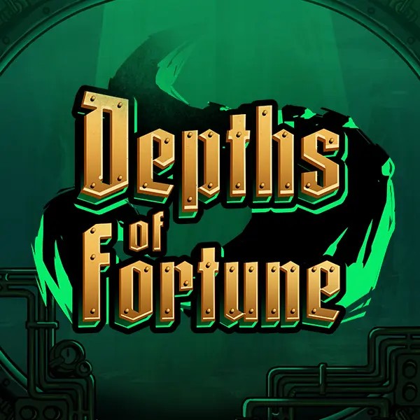 Depths of Fortune slot logo by AvatarUX Studios at Blazing Wildz Casino