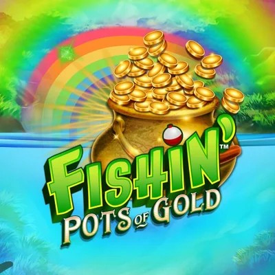 Fishin Pots Of Gold by Gameburger Studios, showcased at blazingwildzscasino.com – game logo