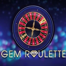 Gem Roulette slot visual from iSoftBet available on blazingwildzscasino.com